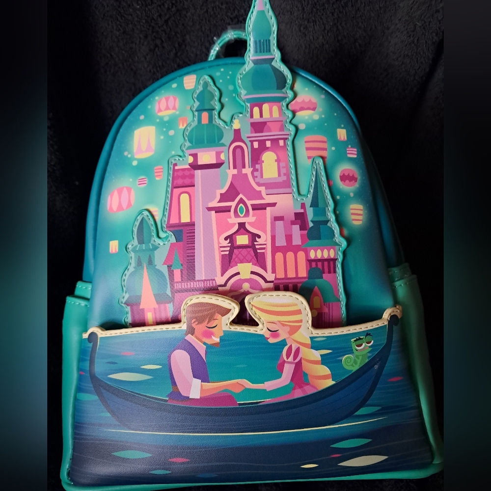 Tangled Rapunzel Castle Loungefly Mini Backpack